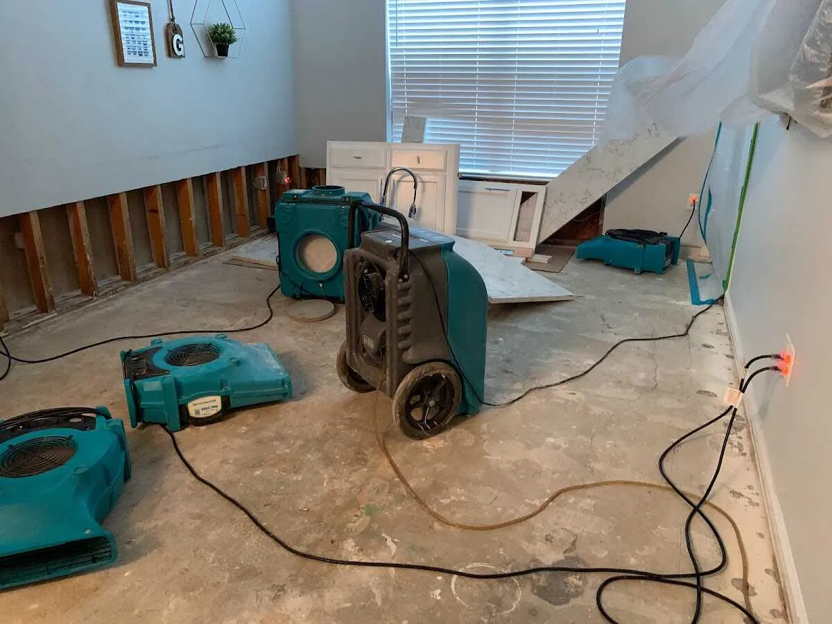 Dehumidifier in flood-cut room for Water Extraction & Removal in Putnam Valley